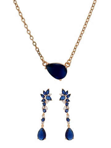 faina Women Jewelry Set in rose gold navy