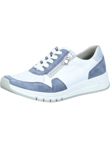 WALDLÄUFER Schnürschuhe in jeans/weiss/silber