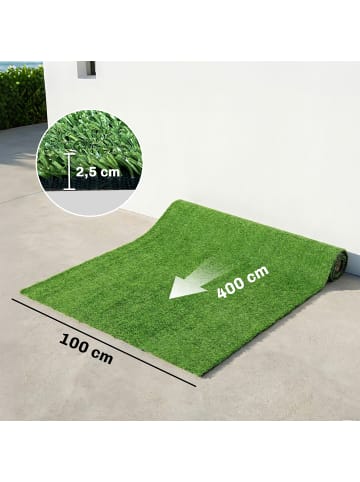 Outsunny Rollrasen in Grün 400L x 100B x 2,5H cm