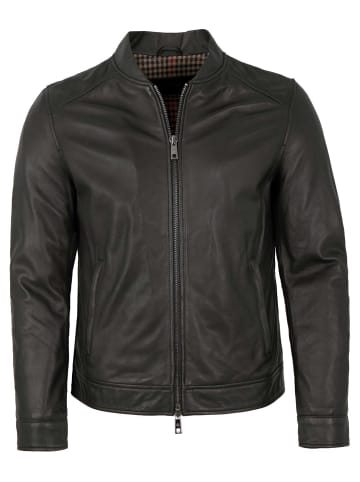 Milestone Lederjacke Lammnappa in Schwarz