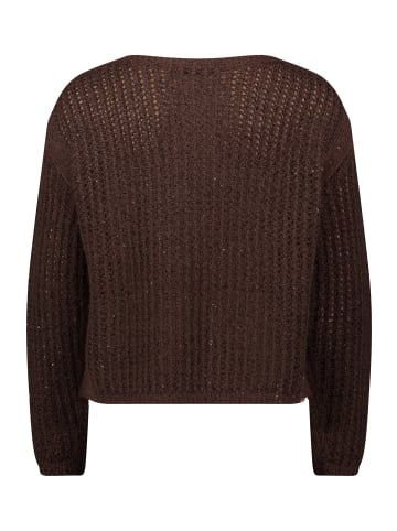 Betty Barclay Grobstrick-Pullover mit Pailletten in Light Maroon