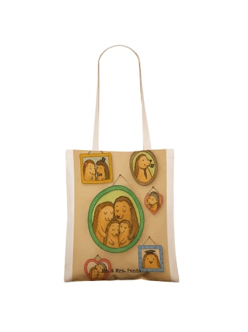 Mr. & Mrs. Panda Büchertasche Igel Familie Design ohne Spruch in Weiß