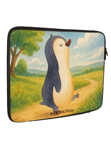 Mr. & Mrs. Panda Laptop Tasche Pinguin mHerzieren Design ohne S... in Weiß