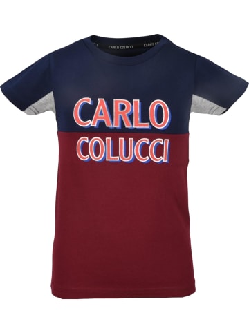 Carlo Colucci T-Shirt Camarra in Bordeaux