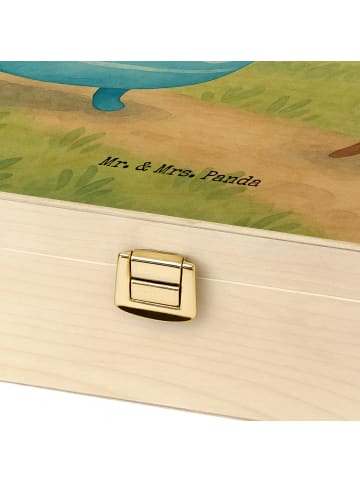 Mr. & Mrs. Panda Holz Teebox Kaffee Bohne Design ohne Spruch in Weiß