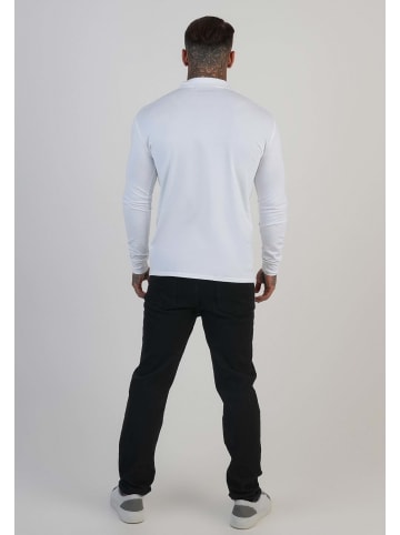 SikSilk Langarmpolo Revere Polo in White