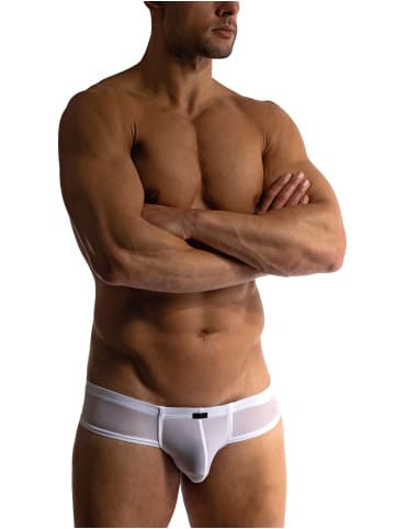 MANSTORE Slip M101 Cheeky Brief in white