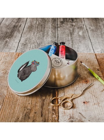 Mr. & Mrs. Panda Kaffeedose Stinktier  ohne Spruch in Türkis Pastell