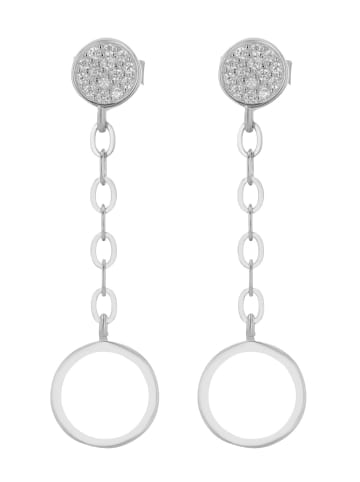 Adeliás Damen Ohrringe – Ohrstecker aus 925 Silber in silber