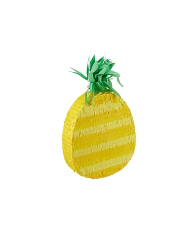 relaxdays 4 x Pinata Ananas in Gelb