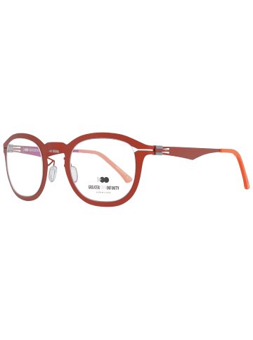 Greater Than Infinity Herren Optische Fassungen Rund Orange
