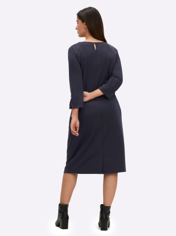 sheego Etuikleid in tiefblau