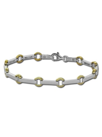 SilberDream 925 Silber vergoldet (Gelbgold 333 Damen SilberDream Armbänder Circle ca. 19cm