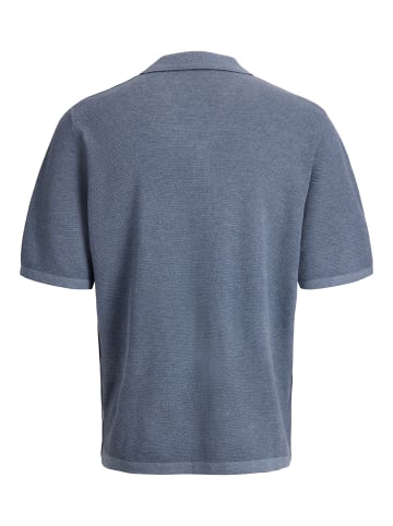 Jack & Jones Gestricktes Hemd in Blue Mirage