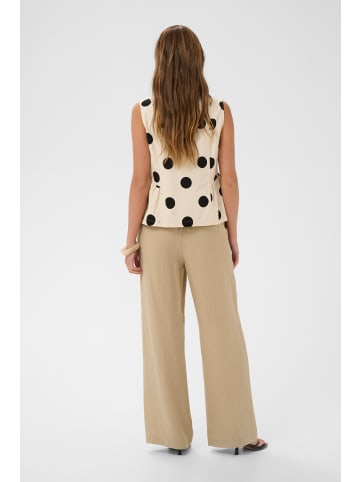 CULTURE Bluse ärmellos CUtika Relaxed fit in Whitecap/Black Dot