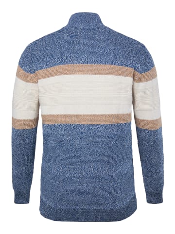 Men Plus Strickjacke in navy blau