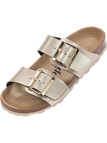 palado Pantoletten in beige metellic