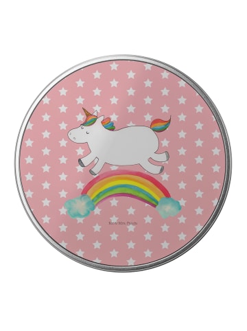 Mr. & Mrs. Panda Aufbewahrungsbox Einhorn Regenbogen ohne Spruch in Rot Pastell