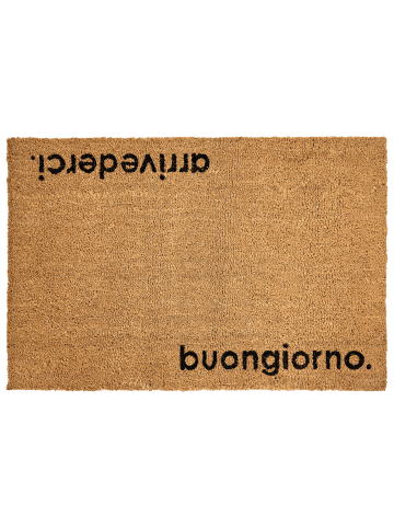 Beliani Fußmatte LABO in /Schwarz - (W) 60 x (L) 90 cm