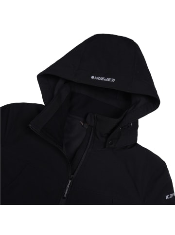 Icepeak Brenham Softshelljacke     mit Kapuze in Black