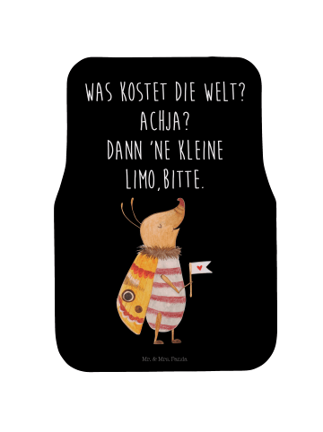 Mr. & Mrs. Panda Schutzmatte Auto Nachtfalter Fähnchen mit Spruch in Schwarz