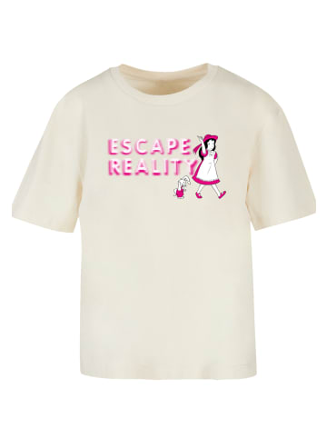 F4NT4STIC Tee Alice im Wunderland Escape Reality in Whitesand