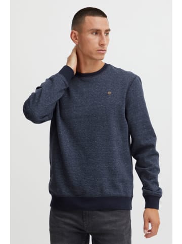 BLEND Rundhalspullover Sweatshirt 20714598  melierter Pullover in Blau