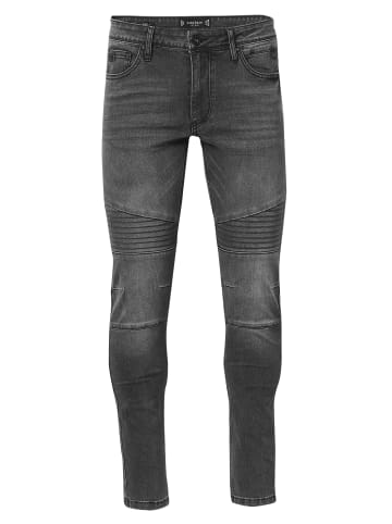 KOROSHI Biker skinny fit jeans in schwarz