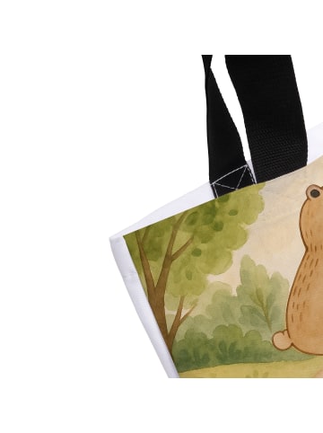 Mr. & Mrs. Panda Schultasche Papa Bär Design ohne Spruch in Weiß