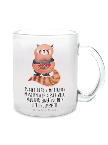 Mr. & Mrs. Panda Tee Tasse Roter Panda mit Spruch in Transparent