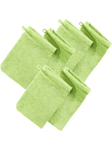 Erwin Müller Frottier Waschhandschuh 6er-Pack Heidelberg in hellgrün