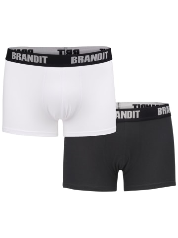 Brandit Boxershort "Boxer Shorts Logo 2 Pack" in Weiß
