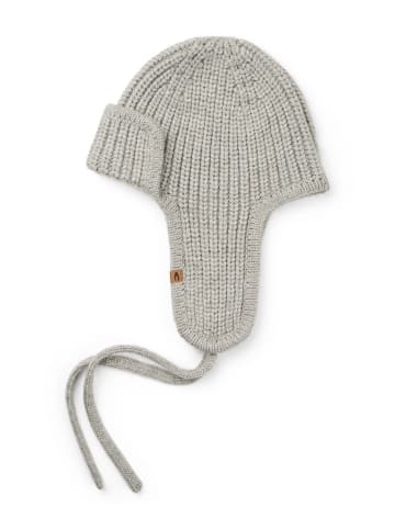 Camel Active Strickmütze aus Wollgemisch in Grau