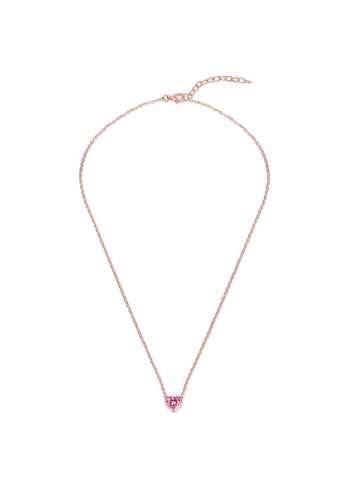 Trilani Halskette Herz aus Sterling Silber mit Zirkonia in roségold