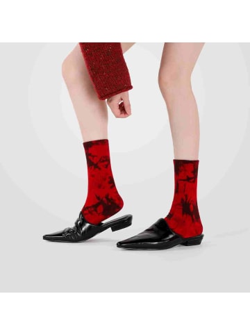 MUNADUNA Tie-Dye rote Socken