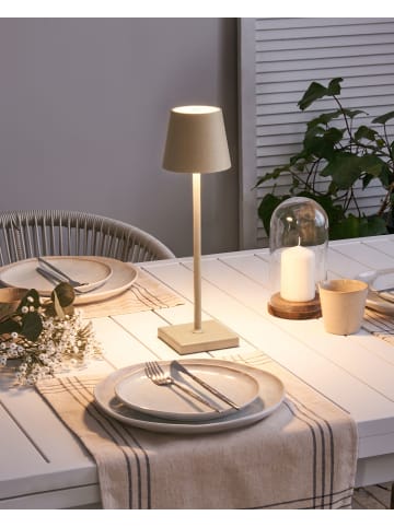 Beliani Tischlampe für den Außenbereich BACEIRO in Orange