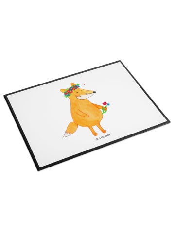 Mr. & Mrs. Panda tischschutz Fuchs Blumen ohne Spruch in Weiß