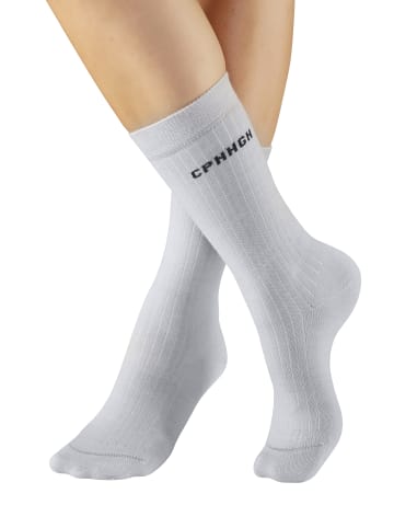 Copenhagen Studios Basicsocken in 2x grau meliert