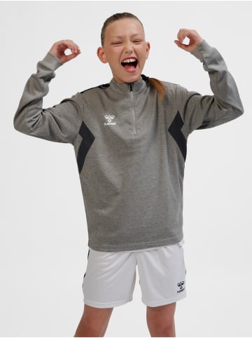 Hummel Halbreißverschluss Jacke Hmlauthentic Kinder in GREY MELANGE