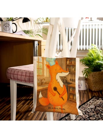 Mr. & Mrs. Panda Shopping Tasche Fuchs Koch Design ohne Spruch in Weiß