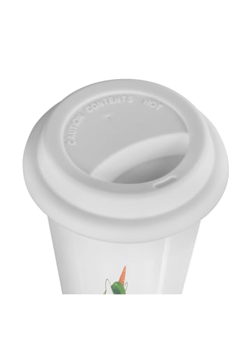 Mr. & Mrs. Panda Kaffeebecher Einhorn Gärtner ohne Spruch in Weiß