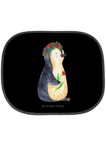 Mr. & Mrs. Panda Scheibenschutz Auto Pinguin Blumen ohne Spruch in Schwarz