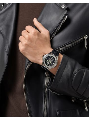 Philipp Plein Analoguhr für Herren in silber