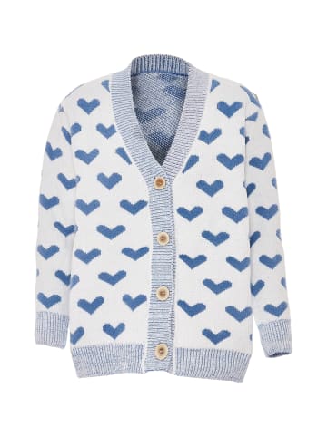 Poomi Damen Strickjacke in Blau