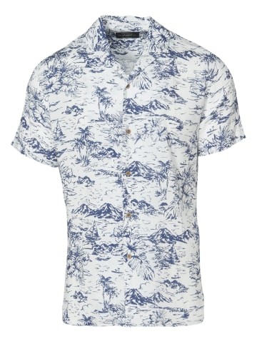 KOROSHI Kurzarmshirt in blau