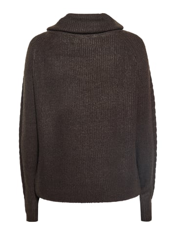 Albee Women Strickpullover in Dunkelbraun
