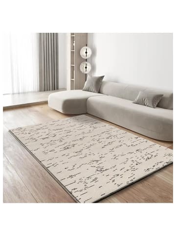 Atticgo Kurzflor-Teppich RETRO in weiß