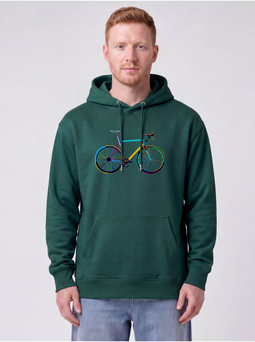 wat? Apparel Sweatshirt Fahrrad by night in Glazed Green
