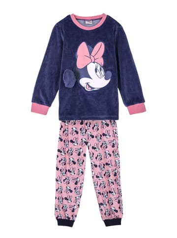 Disney Minnie Mouse Schlafanzug Fleece Disney Minnie Mouse in Dunkelblau