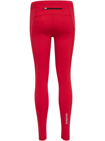 Newline Verstellbare Taille Leggings Reflektierend Logo Kids Core Kinder in TANGO RED